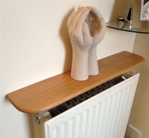 Solid Oak Radiator Shelf .